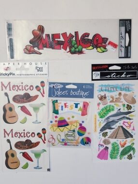 NWT Mexico Scrapbooking Sticker Lot